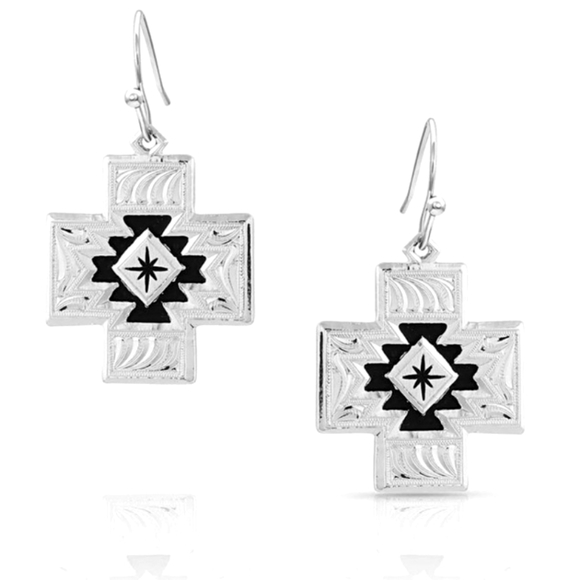 Montana Silversmiths Within the Storm Geometric Fine Silver Earrings NEW! - Picture 1 of 13